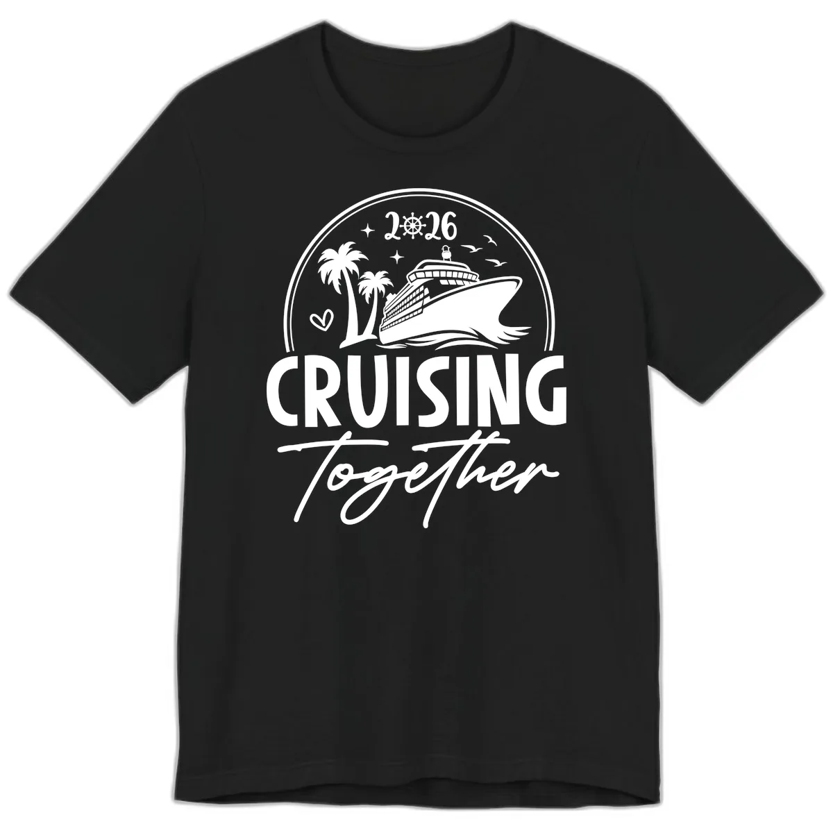 Family Cruise Together 2026 Vacation Apparel Premium T-Shirt in Black