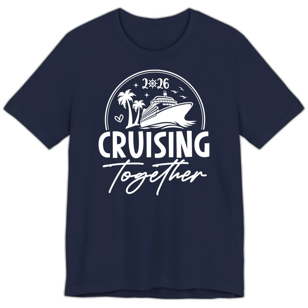 Family Cruise Together 2026 Vacation Apparel Premium T-Shirt in Navy