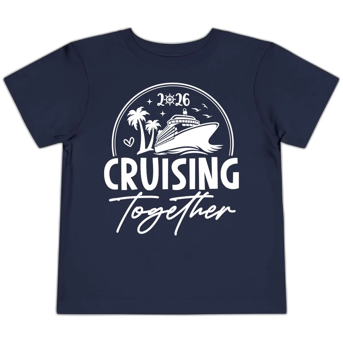 Family Cruise Together 2026 Vacation Apparel Toddler T-Shirt in Navy