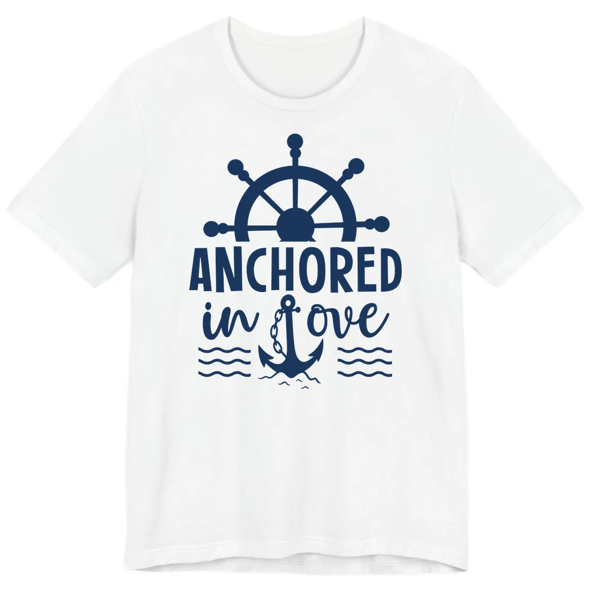 Anchored In Love Family Cruise Vacation Apparel Premium T-Shirt in White