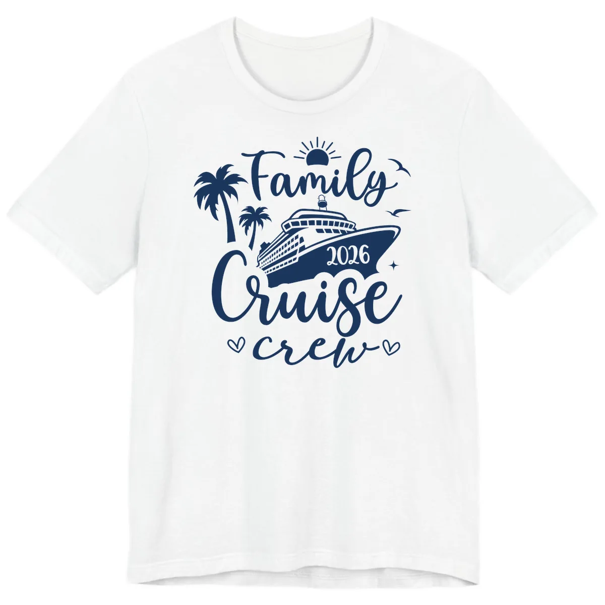 Family Cruise Crew 2026 Vacation Apparel Premium T-Shirt in White