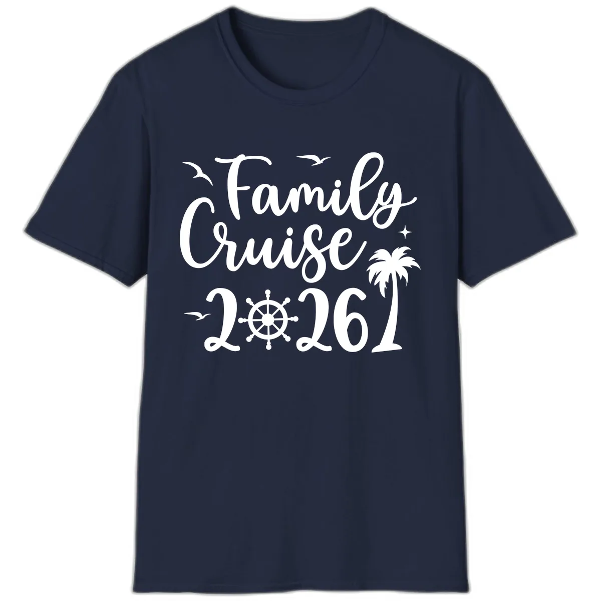 Family Cruise 2026 Vacation Apparel T-Shirt in Navy