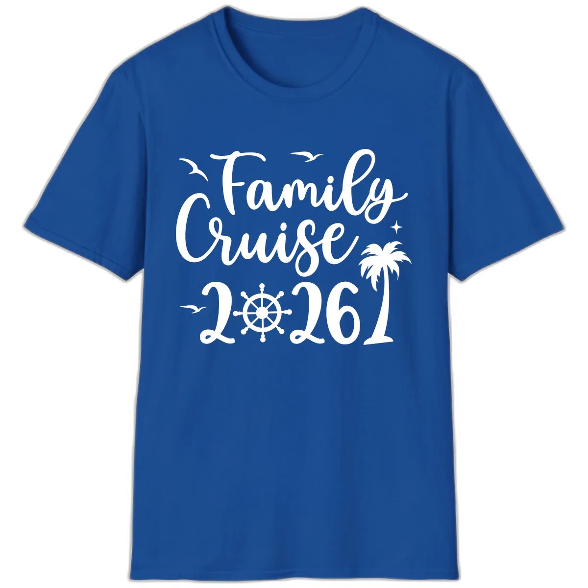Family Cruise 2026 Vacation Apparel T-Shirt in Royal