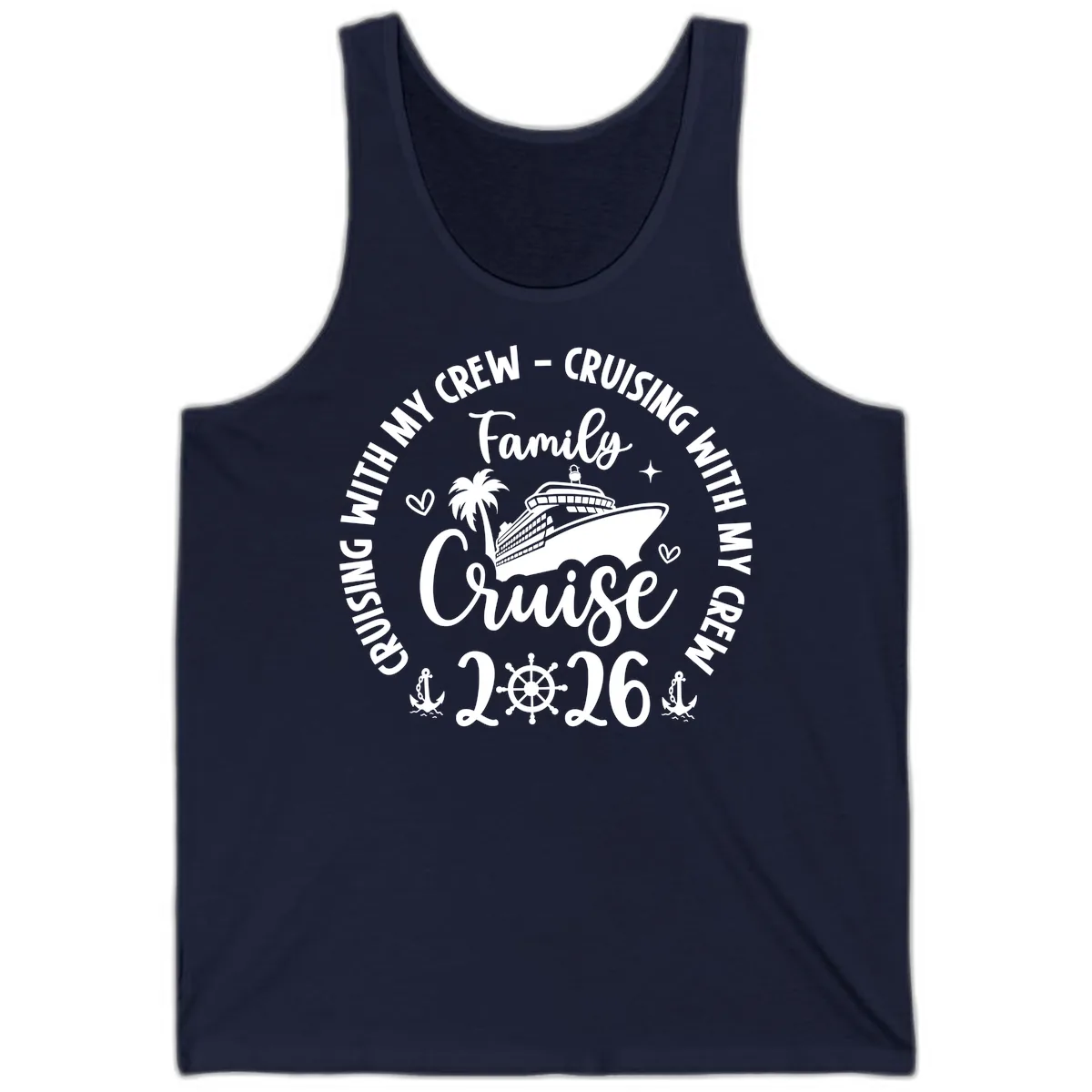 Family Cruising With My Crew 2026 Vacation Tank in Navy