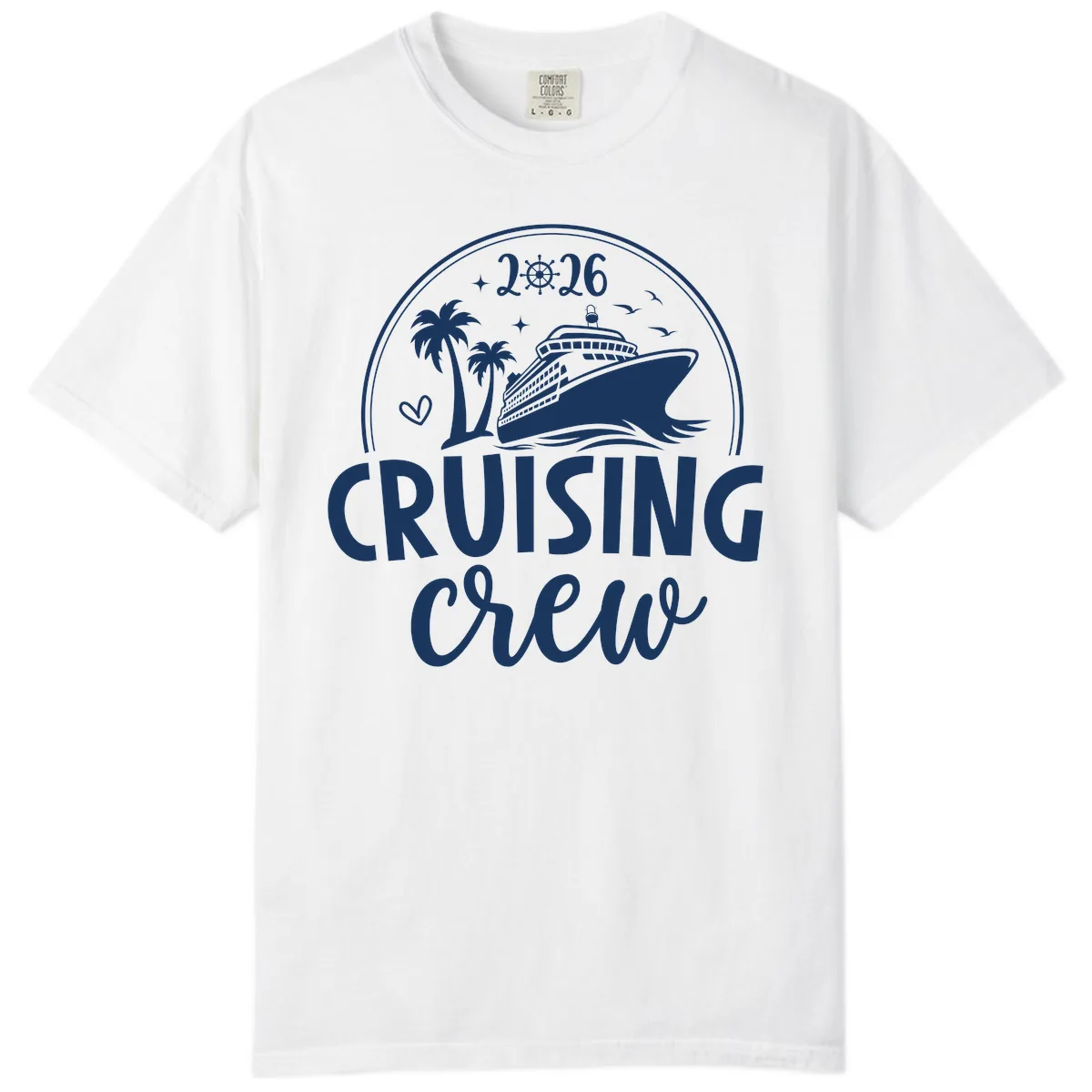 Cruising Crew 2026 Family Vacation Design Comfort Color in White