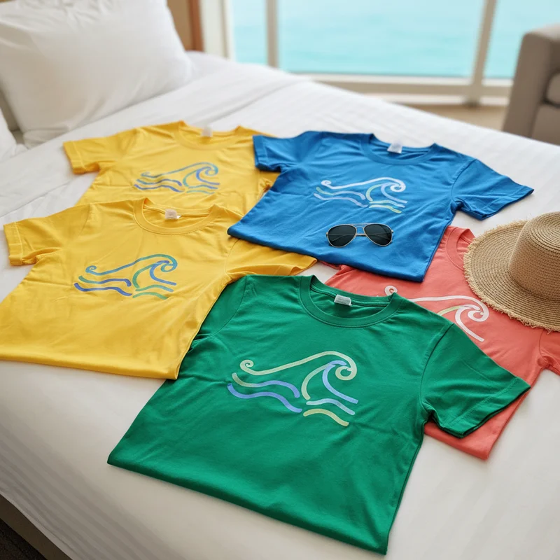 Best Shirt Colors for Cruise Photos — What Looks Good on Camera - Family Cruise Shirt