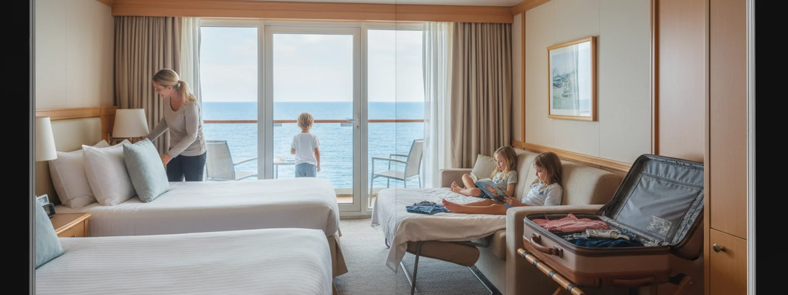 How to Choose a Cruise Cabin for a Family of 4, 5, or 6 - Family Cruise Shirt