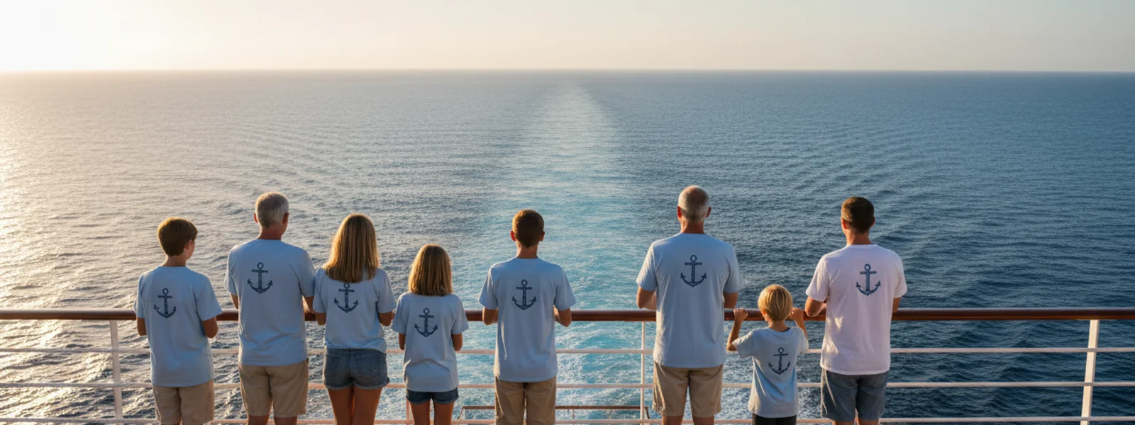 Nautical Matching Shirts — Anchors, Waves, and Classic Designs - Family Cruise Shirt