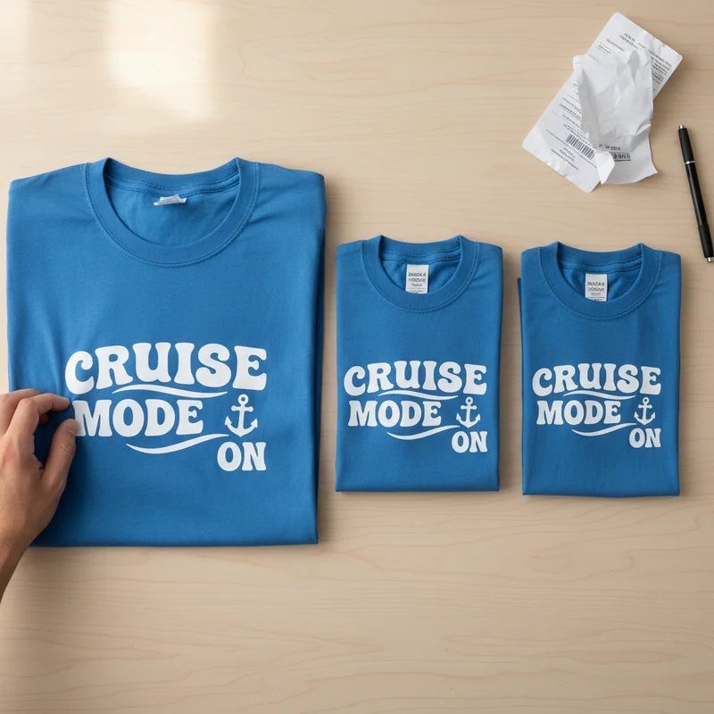 What Happens After You Place a Matching Shirt Order - Family Cruise Shirt