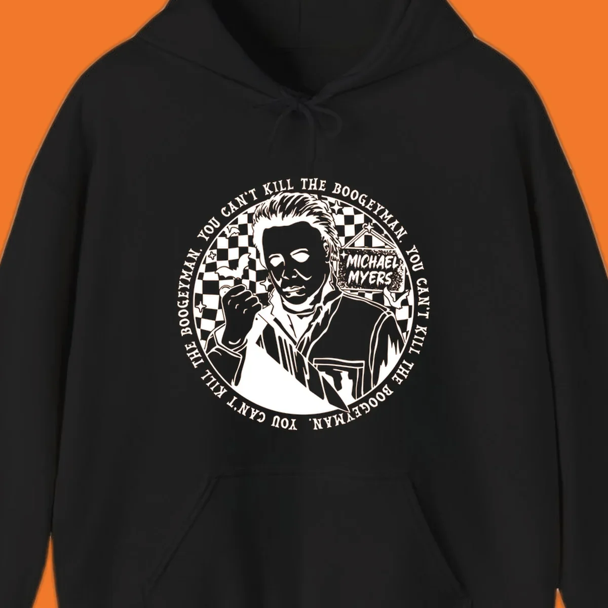 Michael Myers cant kill boogeyman Halloween horror graphic