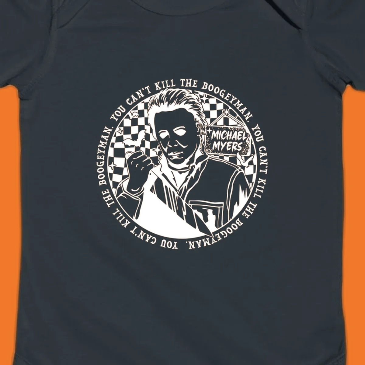 Michael Myers cant kill boogeyman Halloween horror graphic