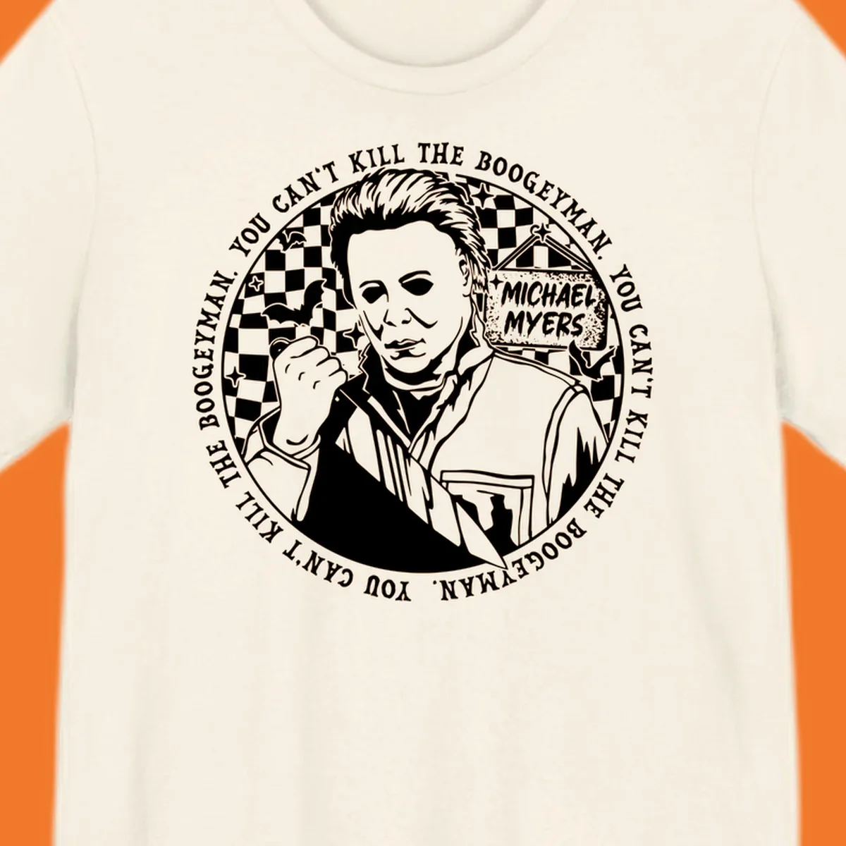 Michael Myers cant kill boogeyman Halloween horror graphic