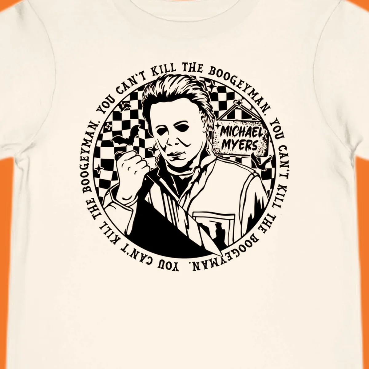 Michael Myers cant kill boogeyman Halloween horror graphic