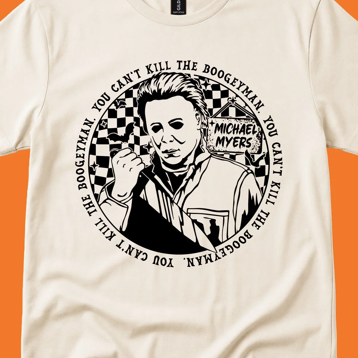 Michael Myers cant kill boogeyman Halloween horror graphic