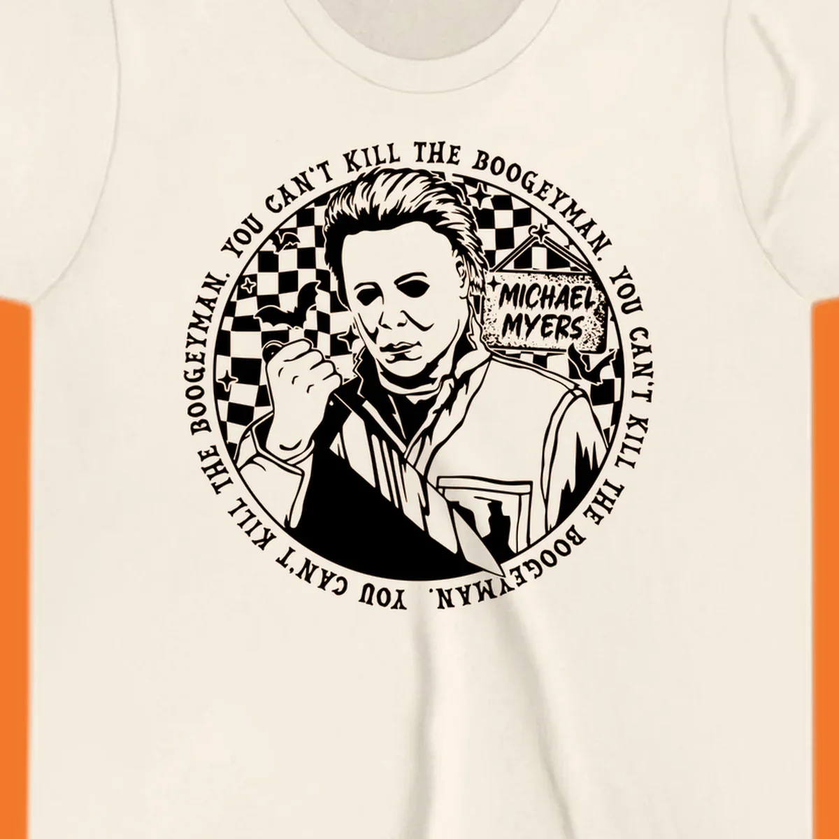 Michael Myers cant kill boogeyman Halloween horror graphic