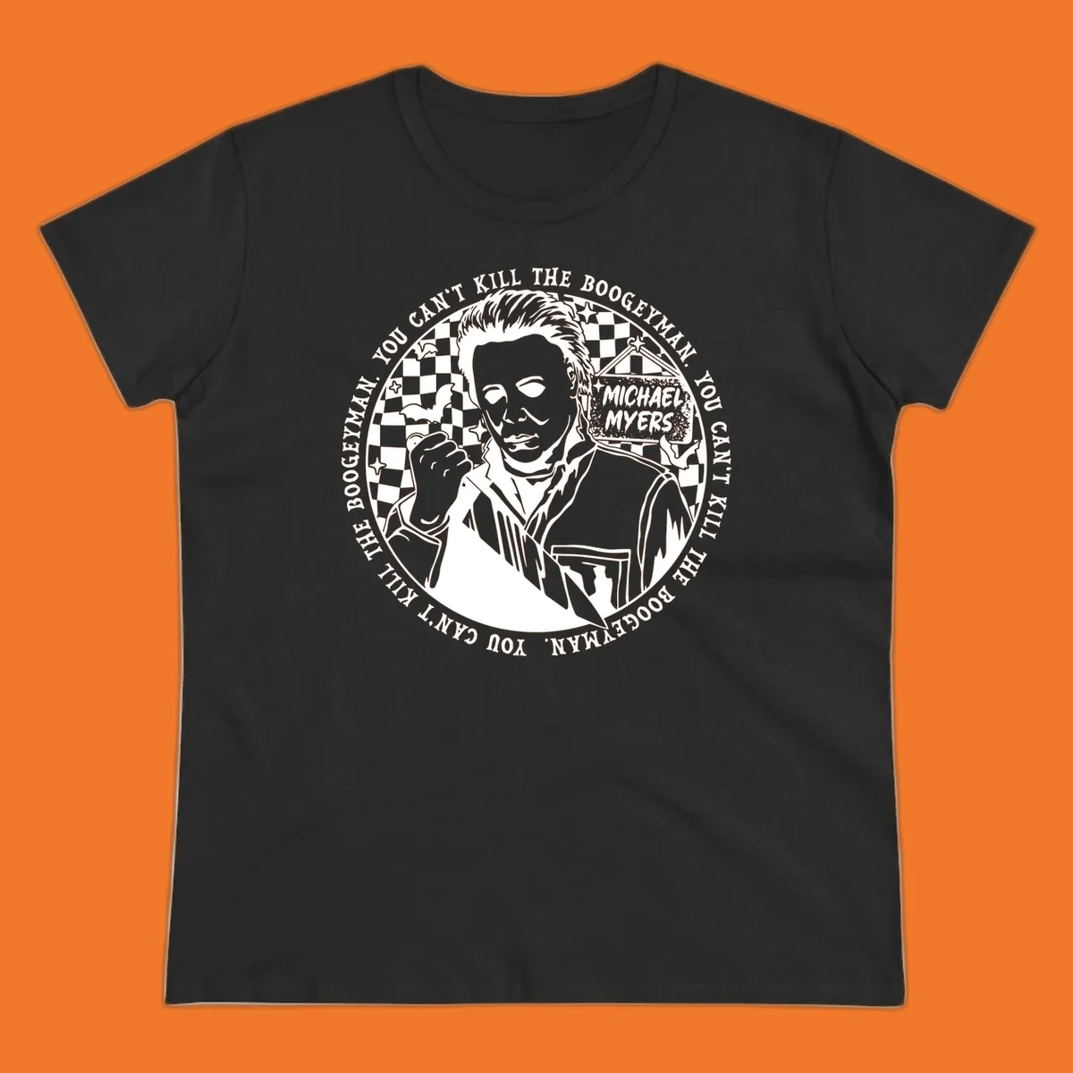 Michael Myers cant kill boogeyman Halloween horror graphic