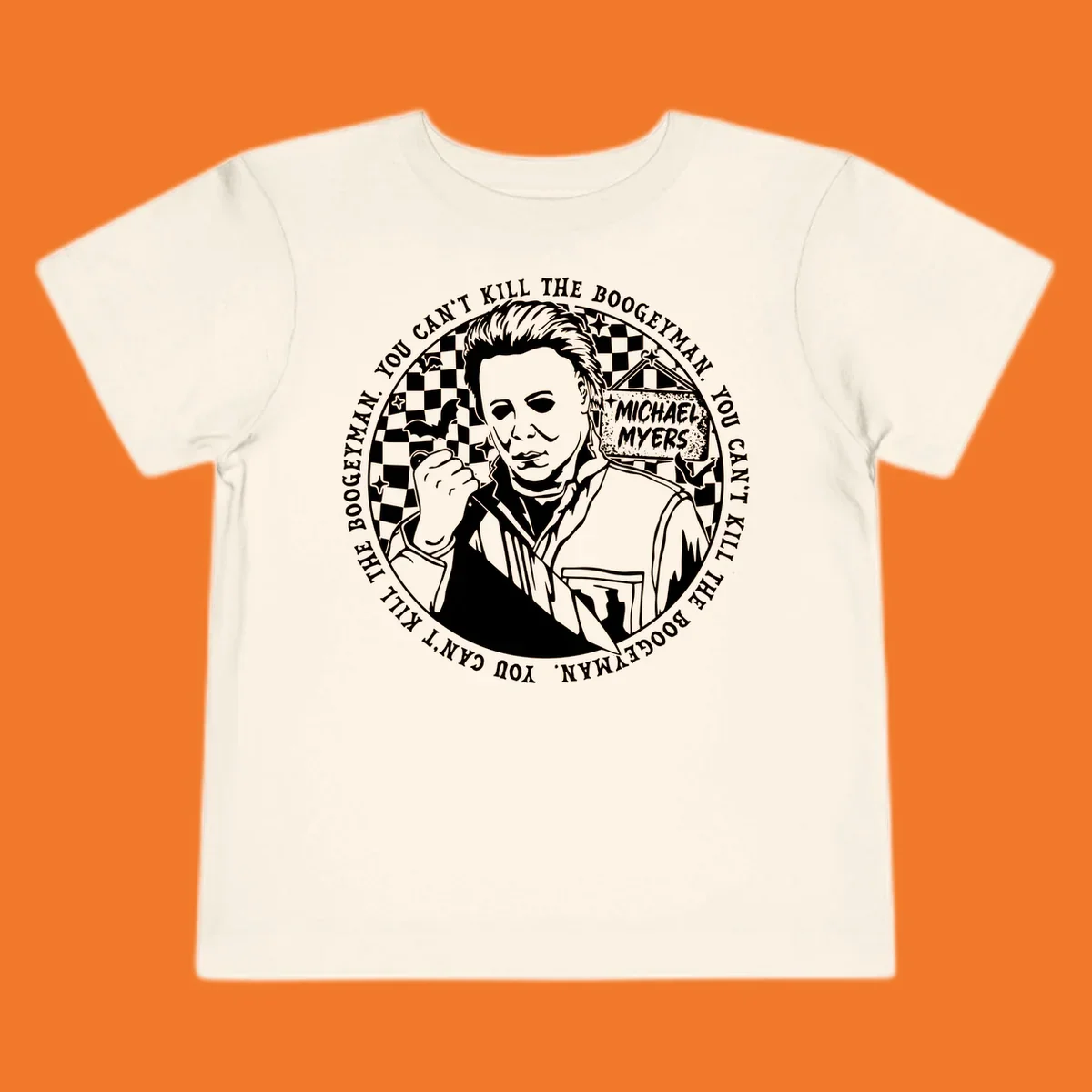 Michael Myers cant kill boogeyman Halloween horror graphic