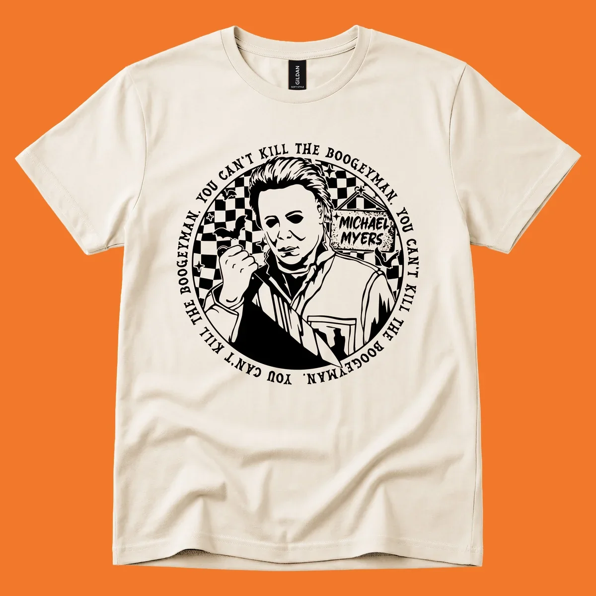 Michael Myers cant kill boogeyman Halloween horror graphic