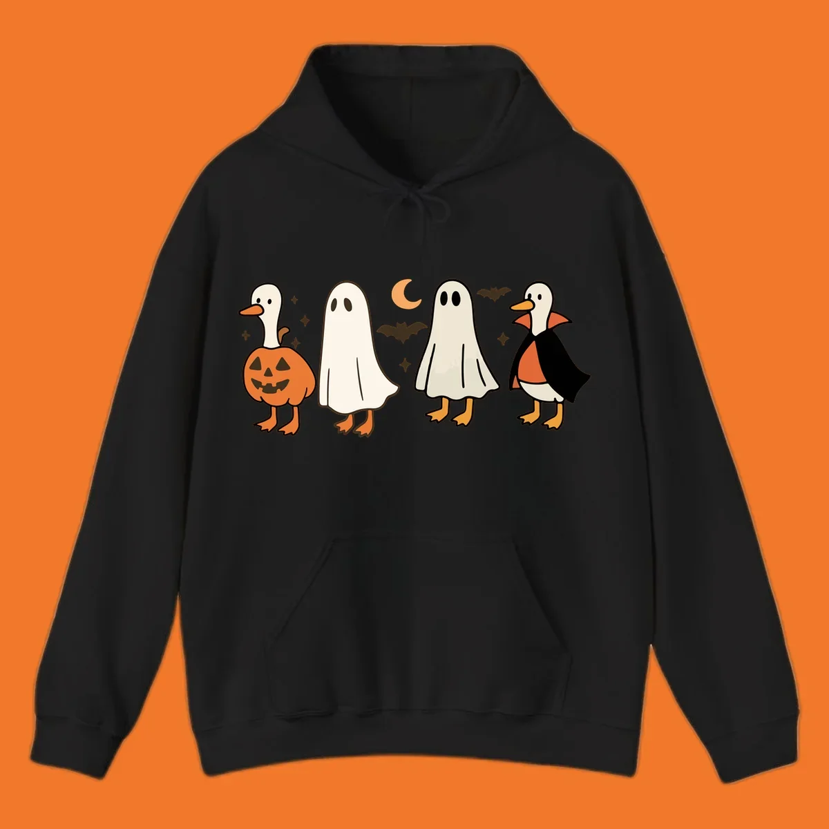 Halloween ghost and duck characters design.