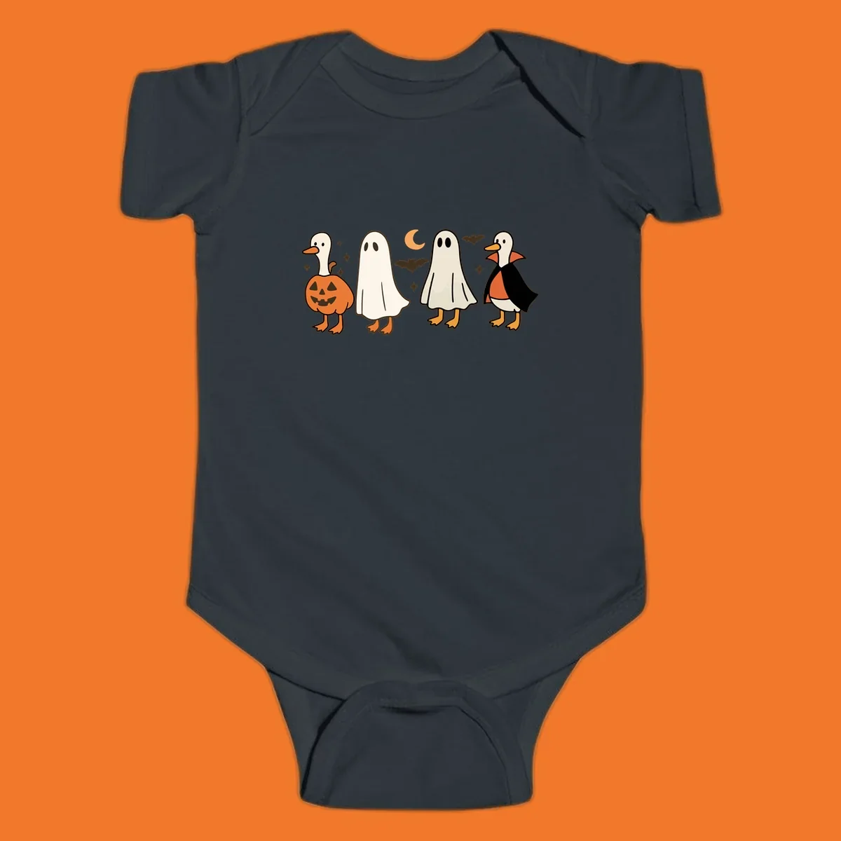 Halloween ghost and duck characters design.