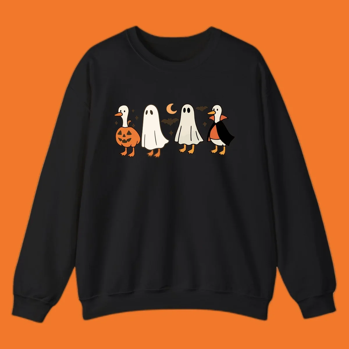 Halloween ghost and duck characters design.