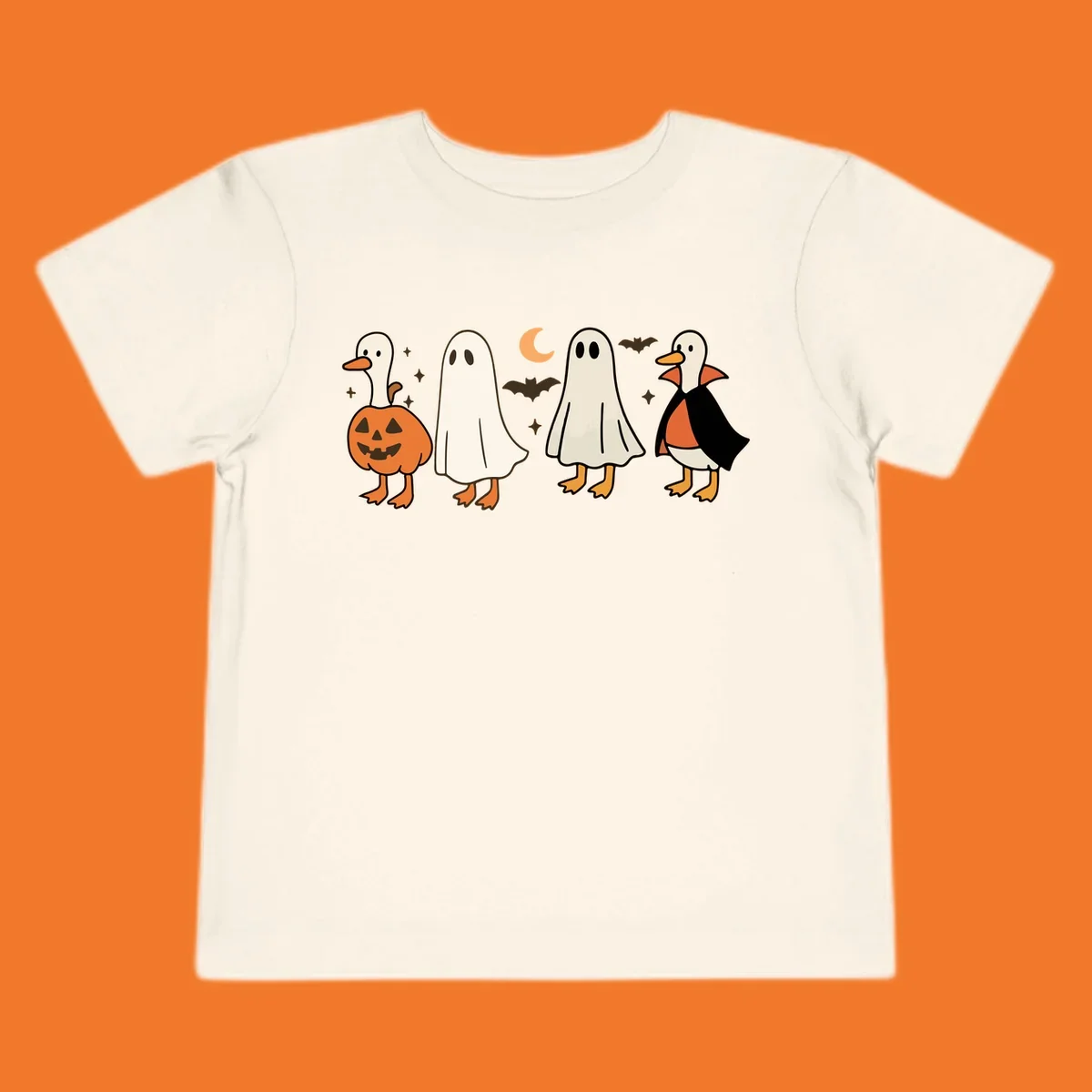 Halloween ghost and duck characters design.