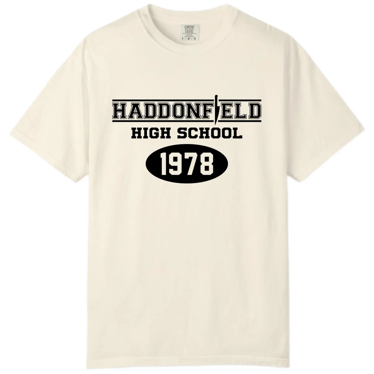 Haddonfield High School 1978 Reunion Comfort Color in Ivory