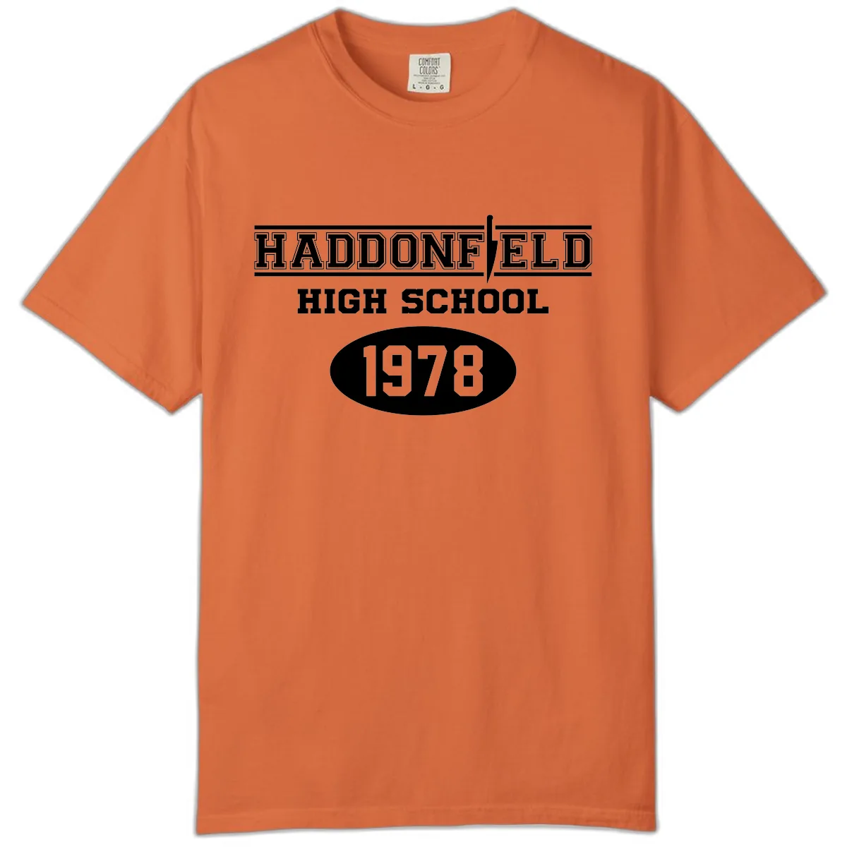 Haddonfield High School 1978 Reunion Comfort Color in Burnt Orange