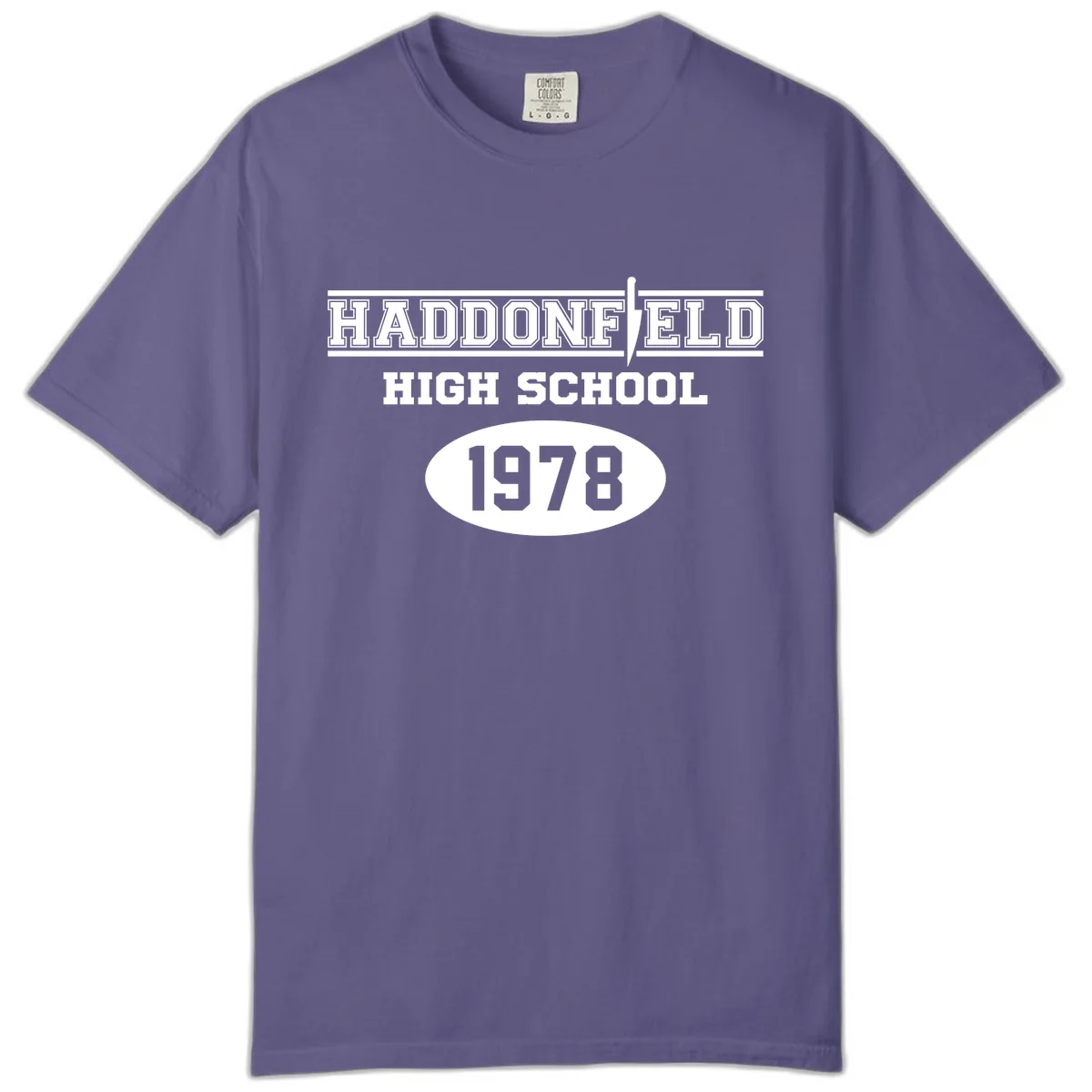 Haddonfield High School 1978 Reunion Comfort Color in Grape