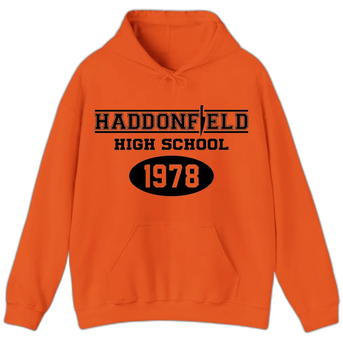 Haddonfield High School 1978 Reunion Hoodie in Orange