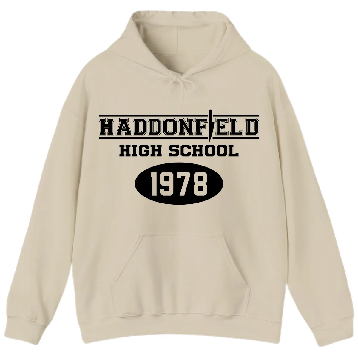 Haddonfield High School 1978 Reunion Hoodie in Sand