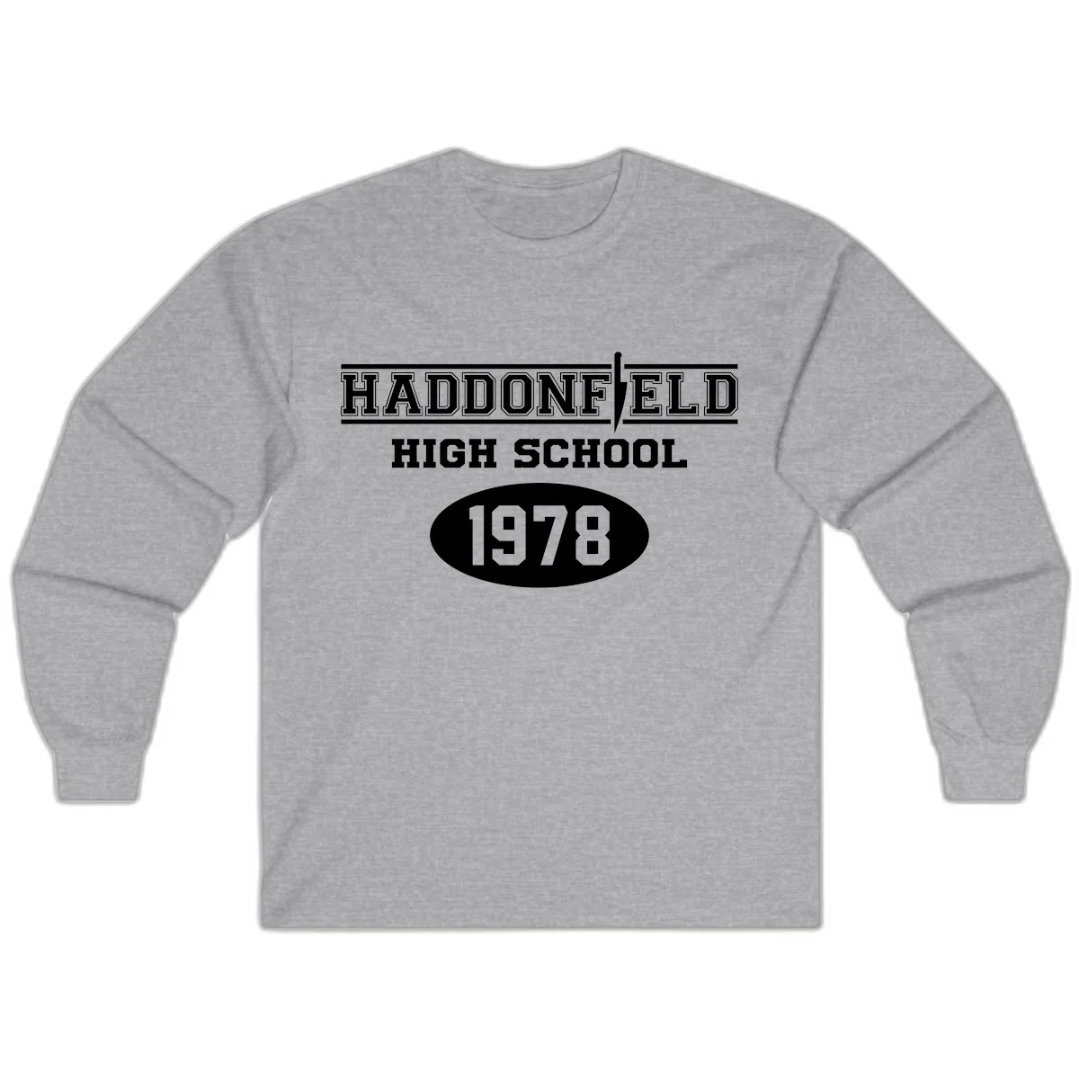 Haddonfield High School 1978 Reunion Long Sleeve in Sport Grey