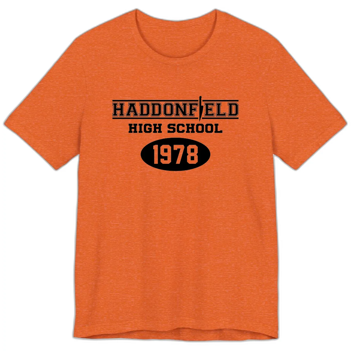 Haddonfield High School 1978 Reunion Premium T-Shirt in Heather Orange