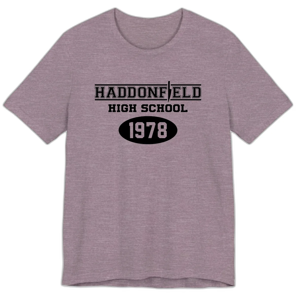 Haddonfield High School 1978 Reunion Premium T-Shirt in Heather Purple