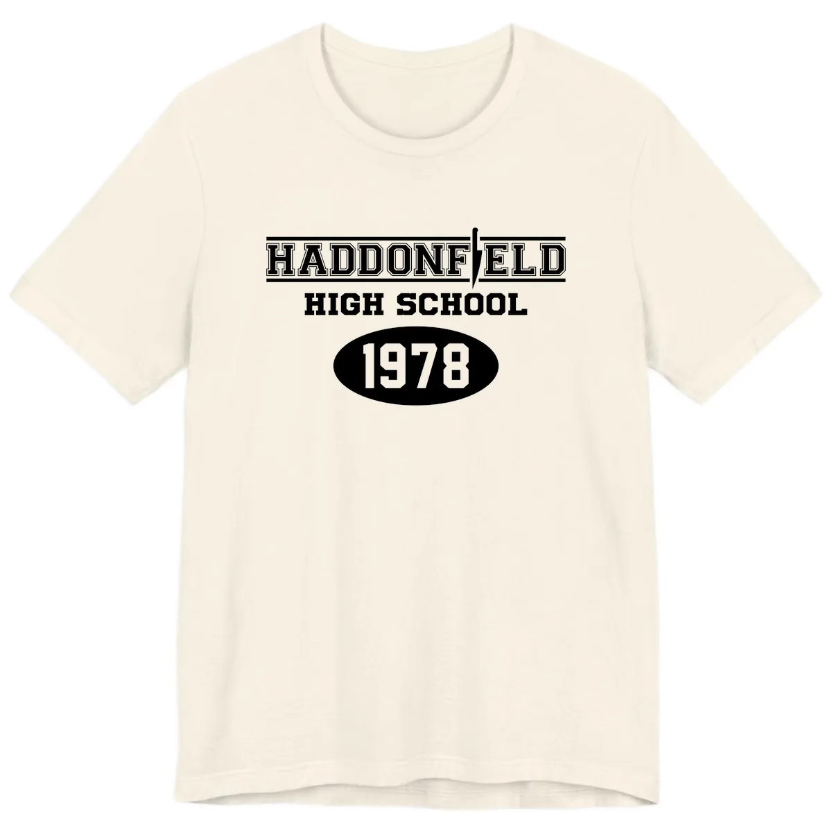 Haddonfield High School 1978 Reunion Premium T-Shirt in Natural