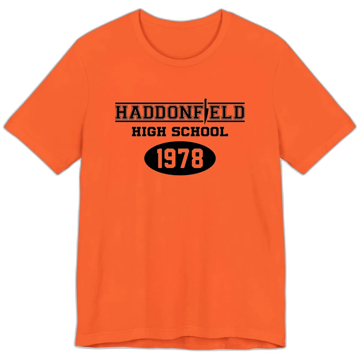 Haddonfield High School 1978 Reunion Premium T-Shirt in Orange