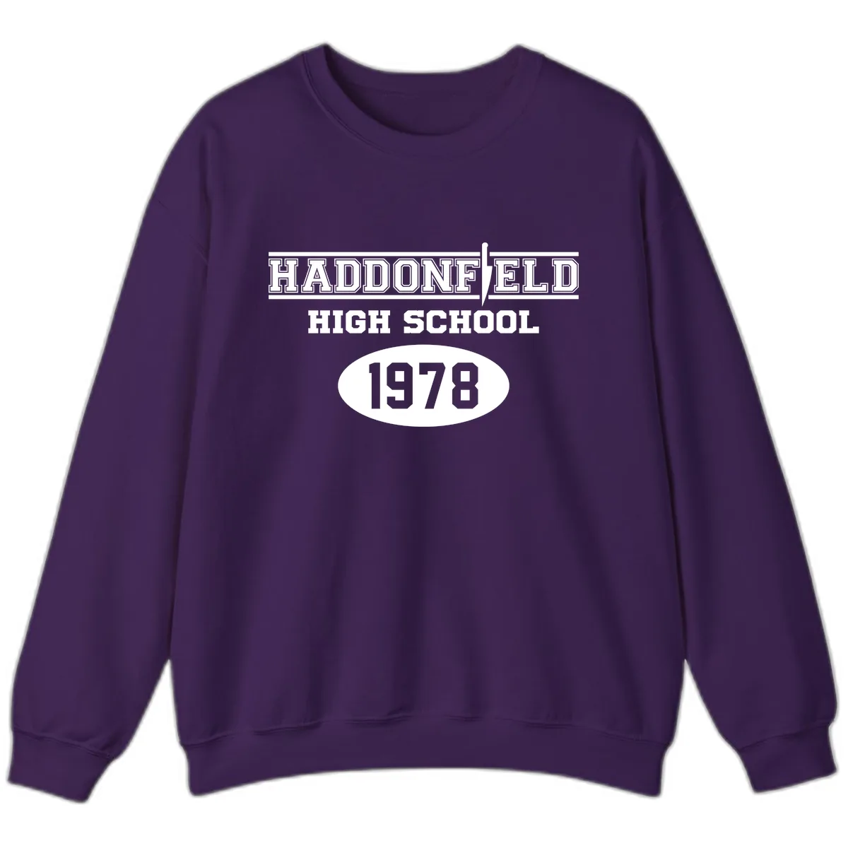 Haddonfield High School 1978 Reunion Sweatshirt in Purple