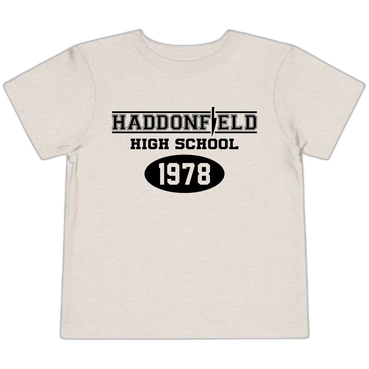 Haddonfield High School 1978 Reunion Toddler T-Shirt in Heather Dust