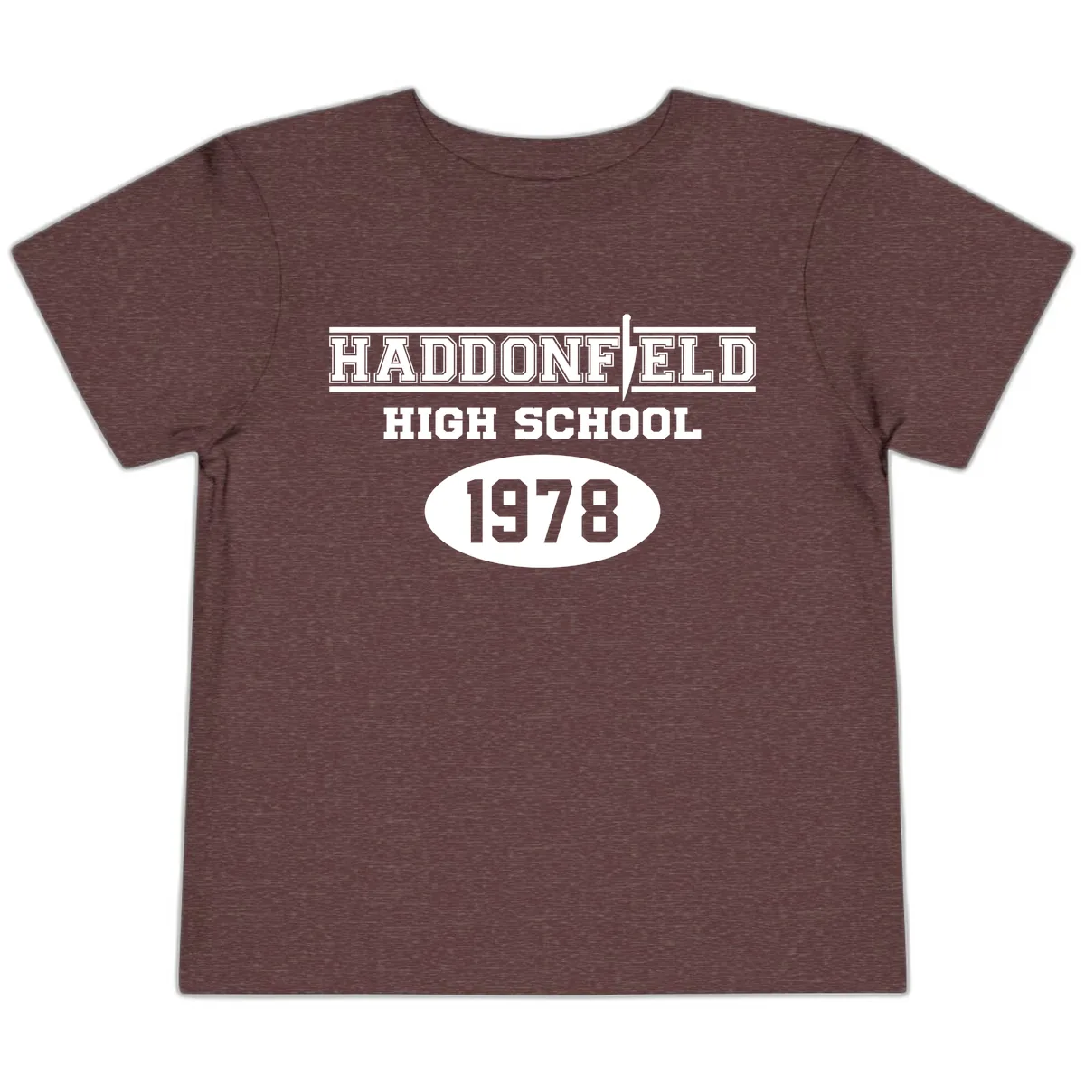 Haddonfield High School 1978 Reunion Toddler T-Shirt in Heather Maroon