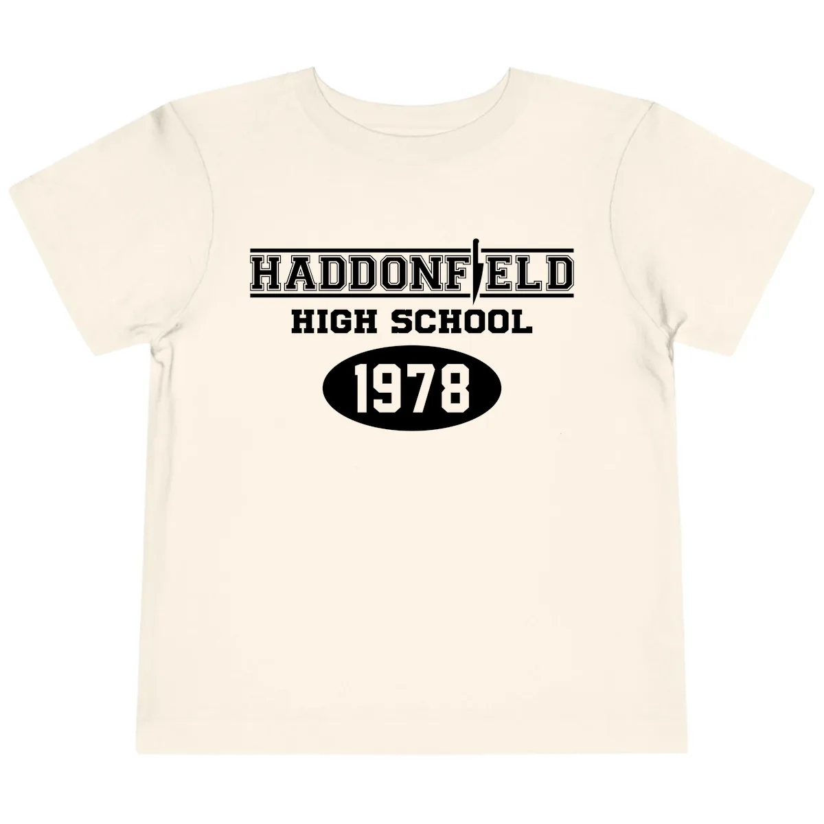 Haddonfield High School 1978 Reunion Toddler T-Shirt in Natural