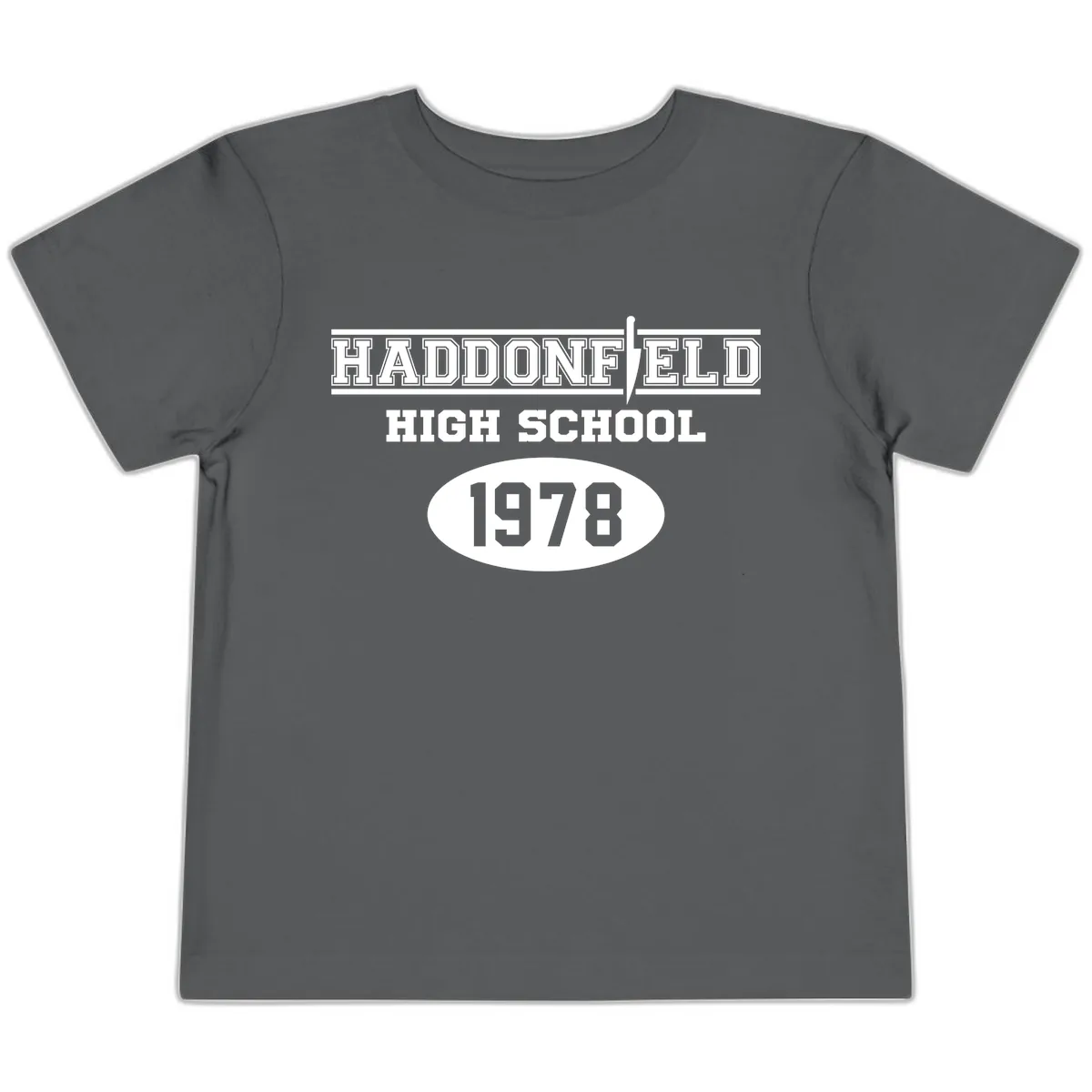 Haddonfield High School 1978 Reunion Toddler T-Shirt in Asphalt