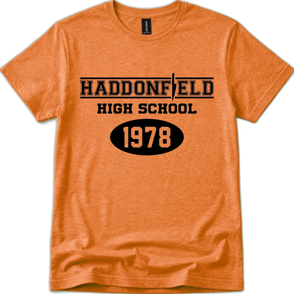 Haddonfield High School 1978 Reunion T-Shirt in Heather Orange