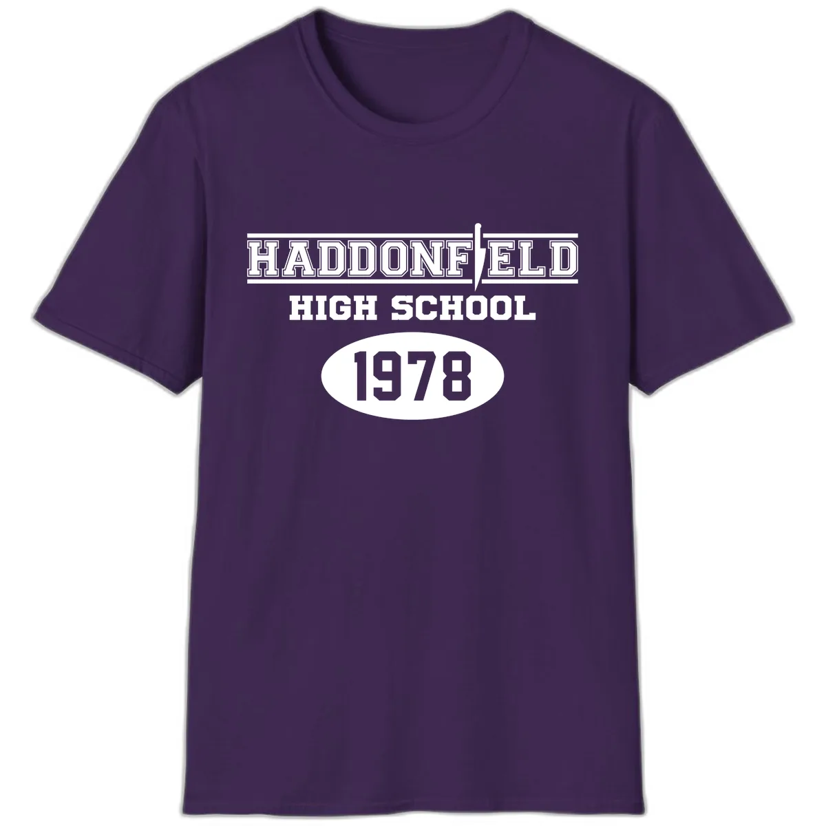 Haddonfield High School 1978 Reunion T-Shirt in Purple