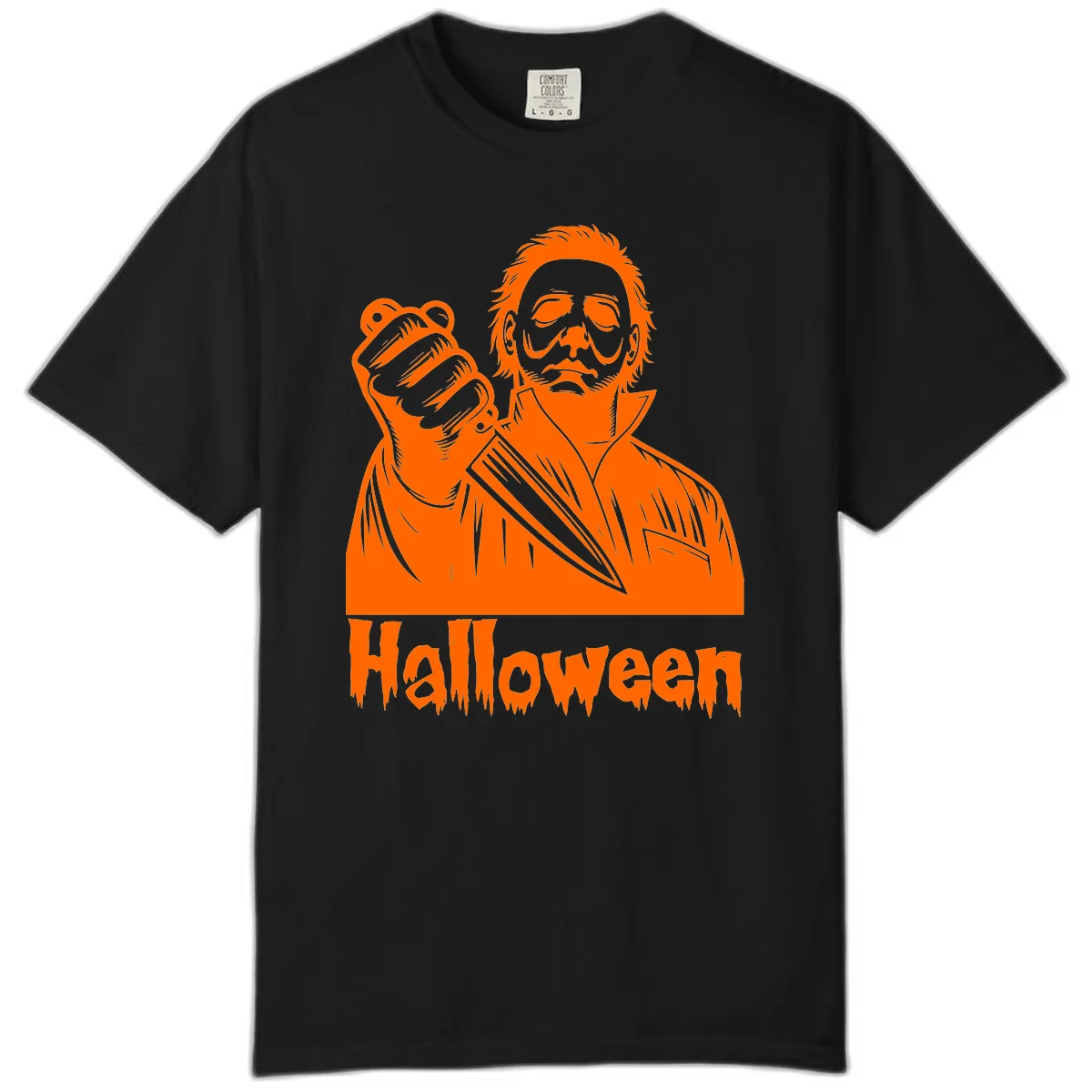 Michael Myers Halloween Slasher Comfort Color in Black