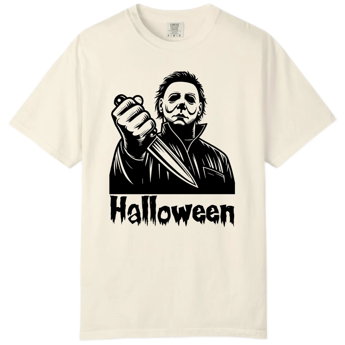 Michael Myers Halloween Slasher Comfort Color in Ivory
