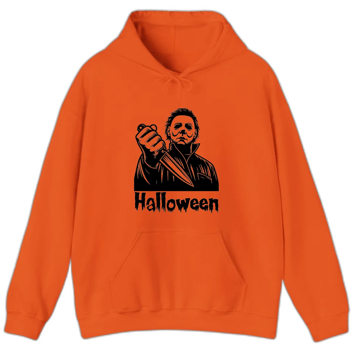 Michael Myers Halloween Slasher Hoodie in Orange