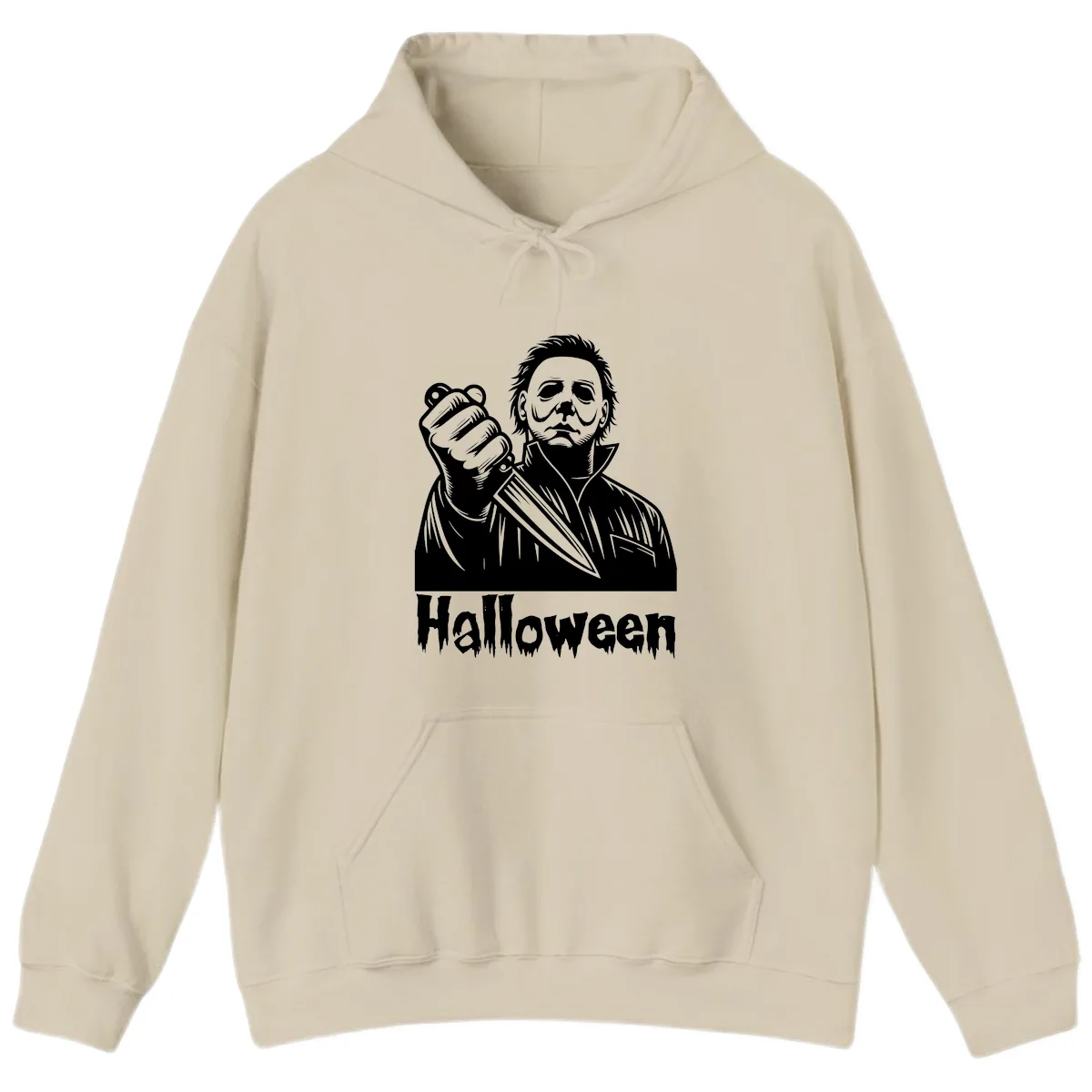 Michael Myers Halloween Slasher Hoodie in Sand