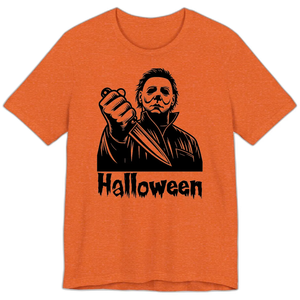Michael Myers Halloween Slasher Premium T-Shirt in Heather Orange