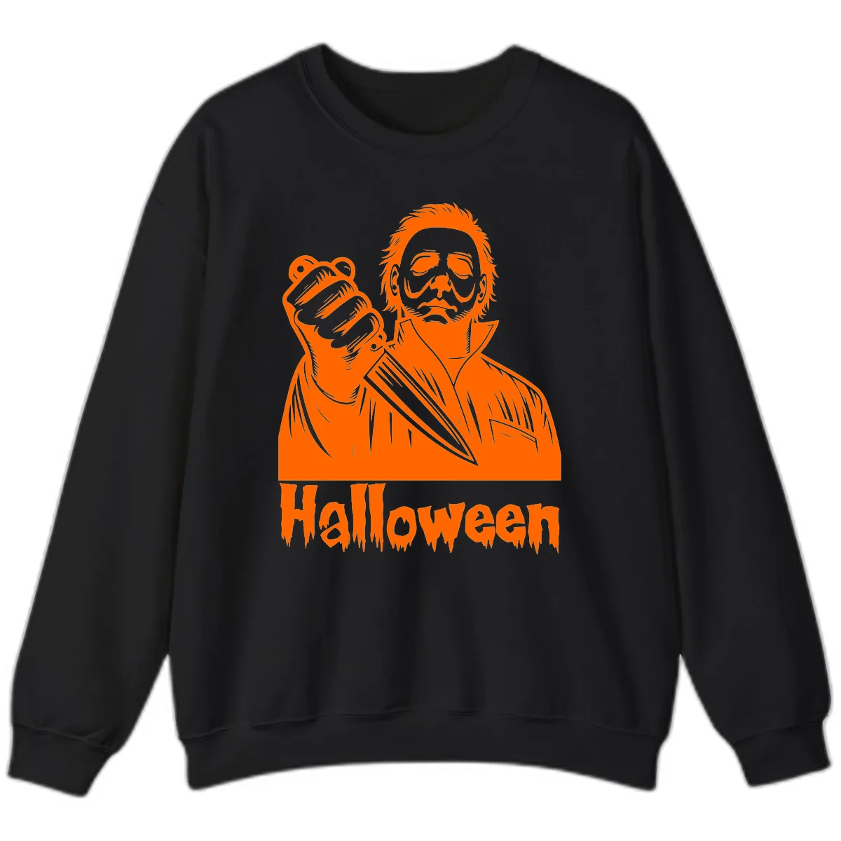 Michael Myers Halloween Slasher Sweatshirt in Black