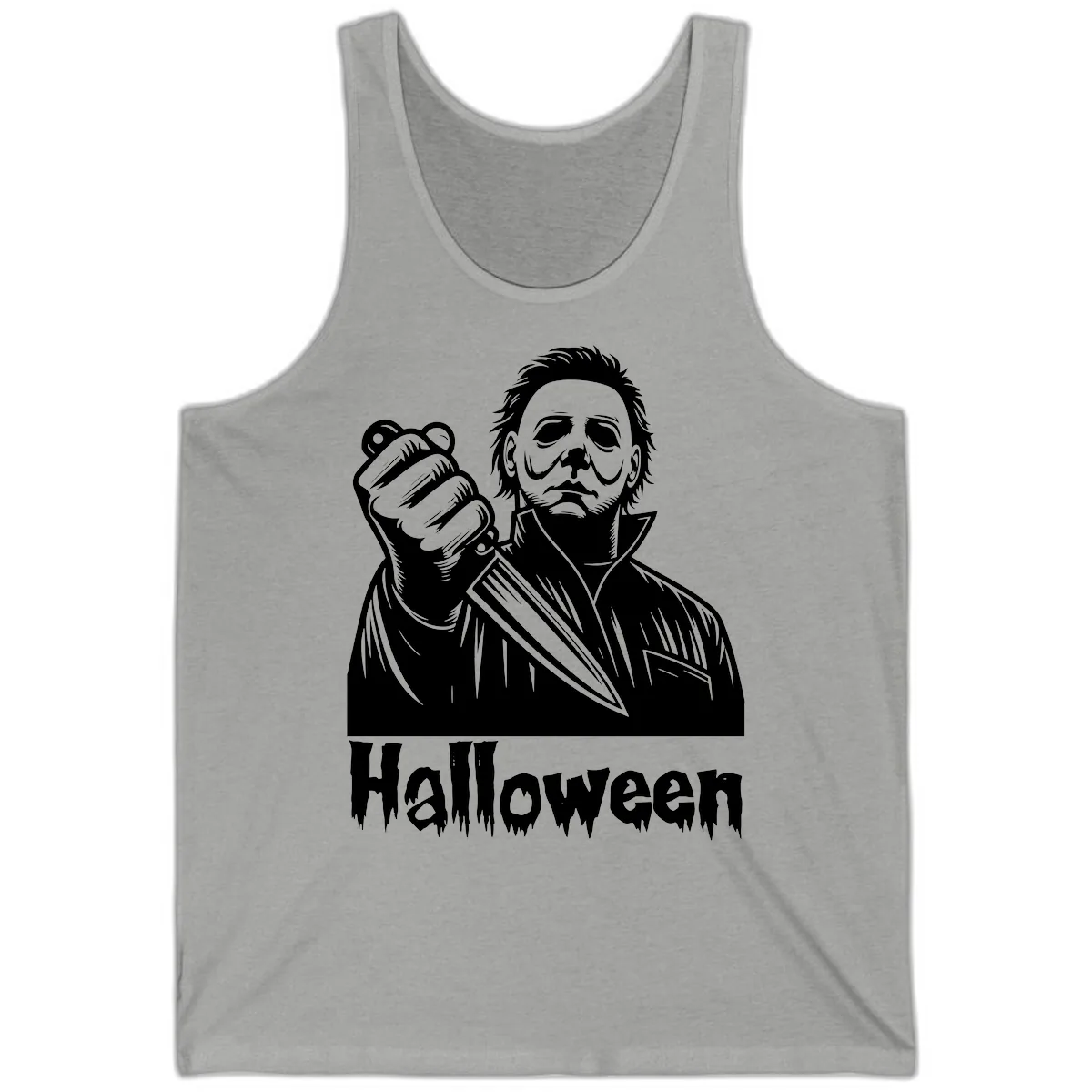 Michael Myers Halloween Slasher Tank in Athletic Heather